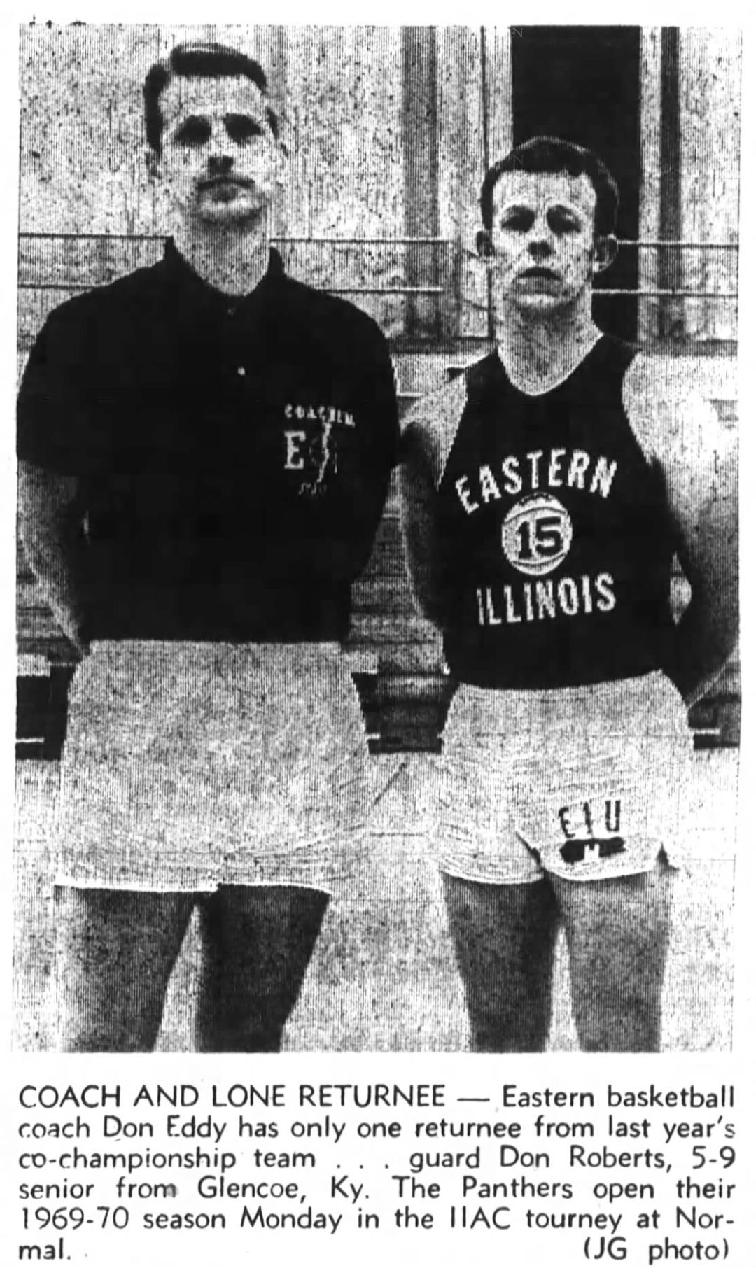Coach and lone returnee